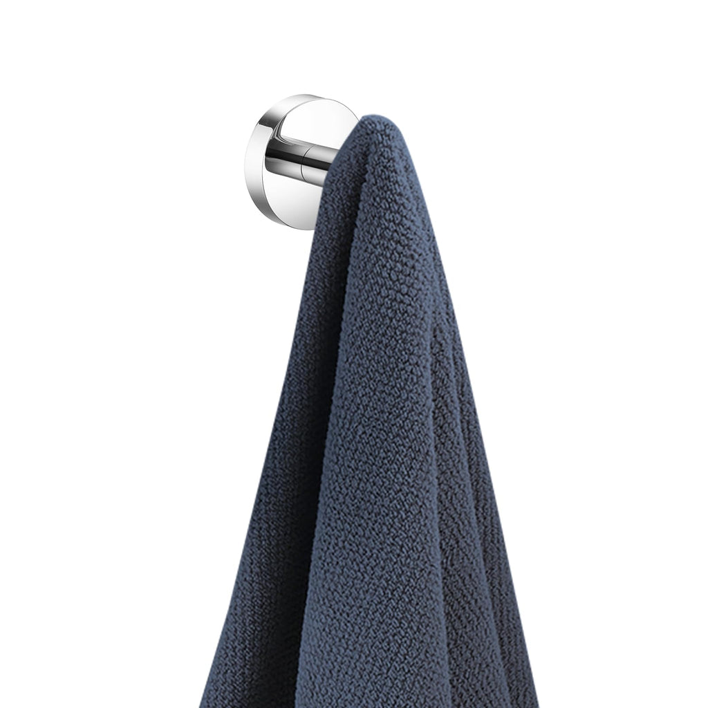 Modern Chrome Towel Robe Hook Round Bathroom Accessory