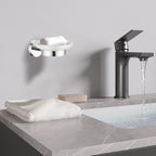 Modern Round Soap Dish Holder Chrome Wall Mounted Bathroom Accessory