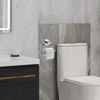 Modern Chrome Toilet Roll Holder Wall Mounted Round Bathroom Accessory