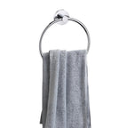 Modern Chrome Towel Ring Holder Wall Mounted Round Bathroom Accessory