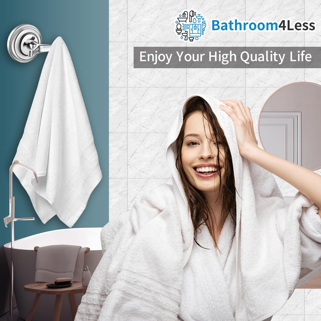 Traditional Chrome Towel Robe Hook Round Bathroom Accessory