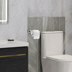 Modern Chrome Toilet Roll Holder Wall Mounted Square Bathroom Accessory