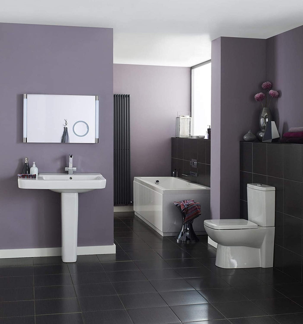 1500mm Small Single Ended Bath Modern Straight White Bathroom Bathtub