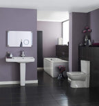 1500mm Small Single Ended Bath Modern Straight White Bathroom Bathtub