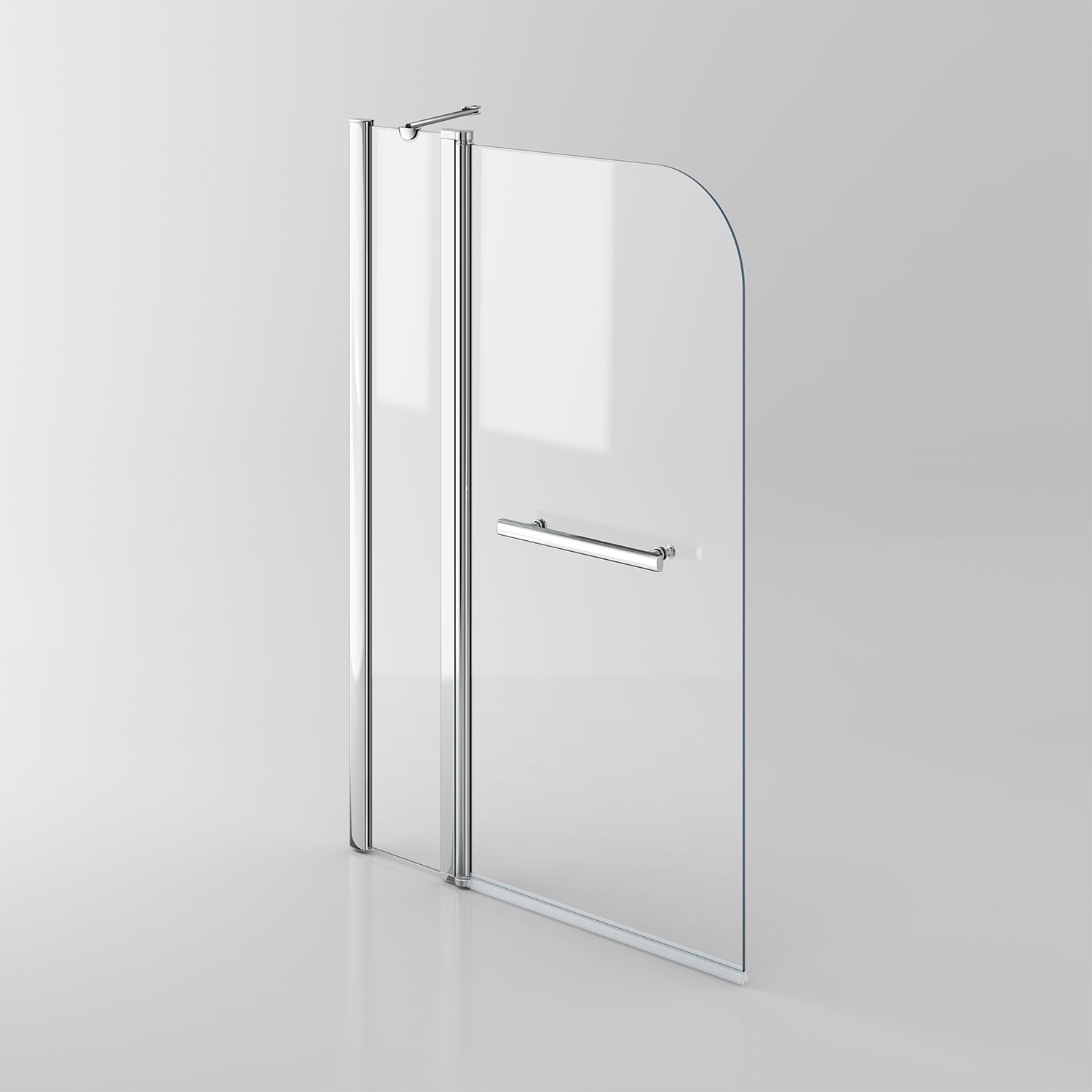 1000mm Pivot Bath Shower Easy Clean Glass Screen Door Panel + Towel Rail