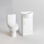 Modern Close Coupled Toilet Bathroom Vanity Storage Unit Basin Cloakroom Set