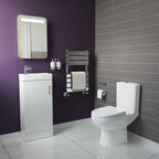 Cloakroom Ceramic Suite Vanity Sink Unit Soft Close + Close Coupled Toilet Set