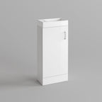 Cloakroom Ceramic Suite Vanity Sink Unit Soft Close + Close Coupled Toilet Set
