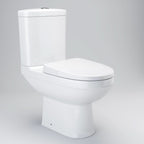 iBathUK Arvon Straight Shower Bath, Gloss White Vanity Unit & Close Coupled Toilet, Modern Bathroom Furniture Set, 1700mm
