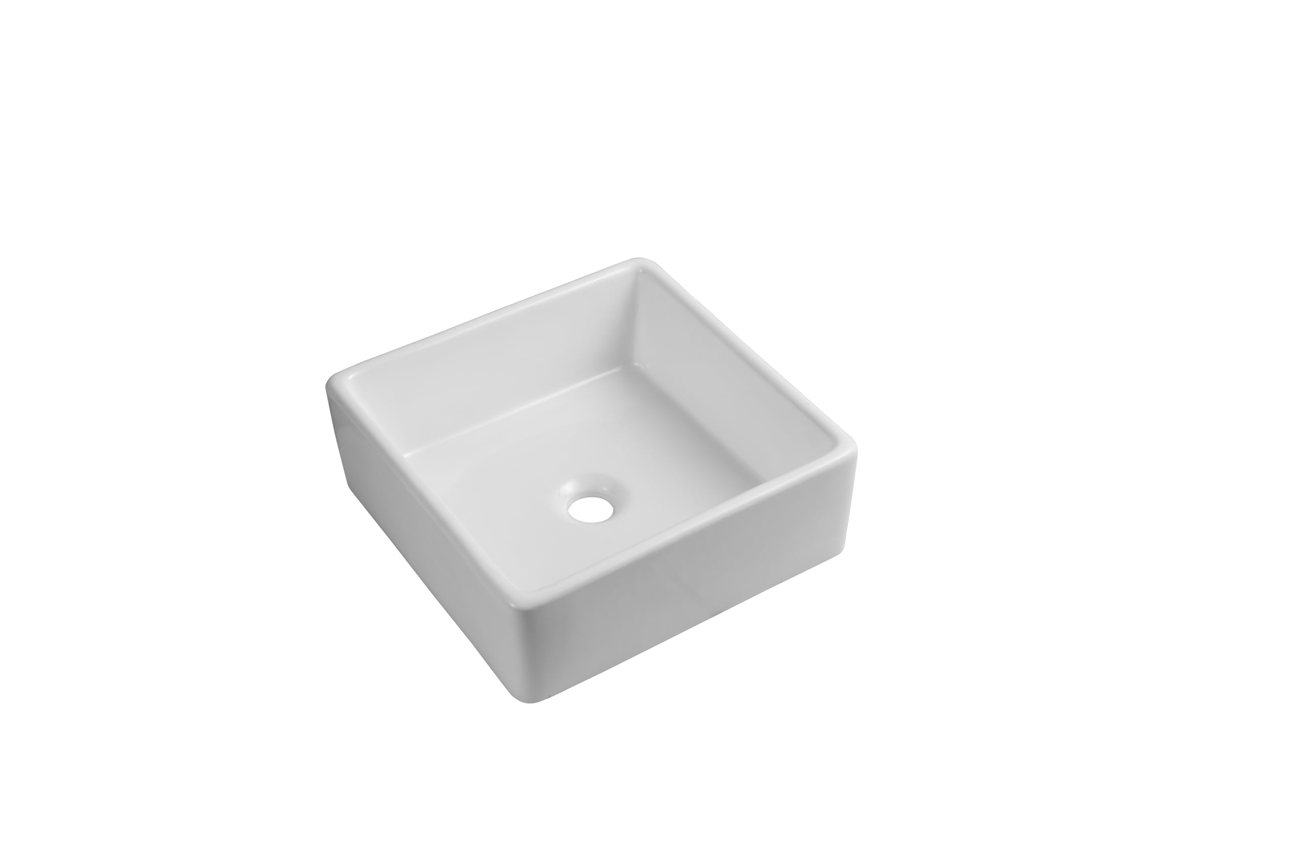 Modern Square Ceramic Cloakroom Basin Countertop Bathroom Sink CA1000