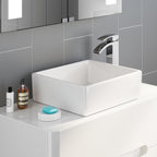 Modern Square Ceramic Cloakroom Basin Countertop Bathroom Sink CA1000