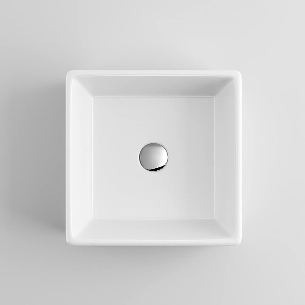 Modern Square Ceramic Cloakroom Basin Countertop Bathroom Sink CA1000