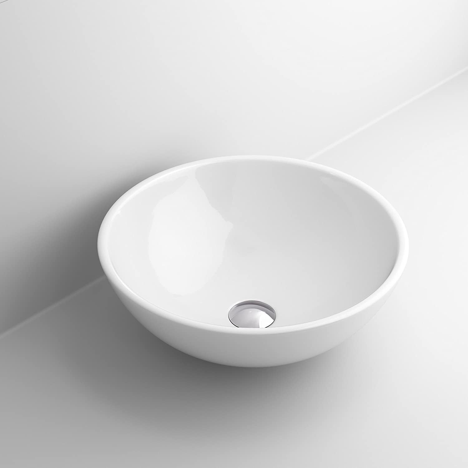 Modern Round Ceramic Cloakroom Basin Bowl Countertop Bathroom Sink CA1001