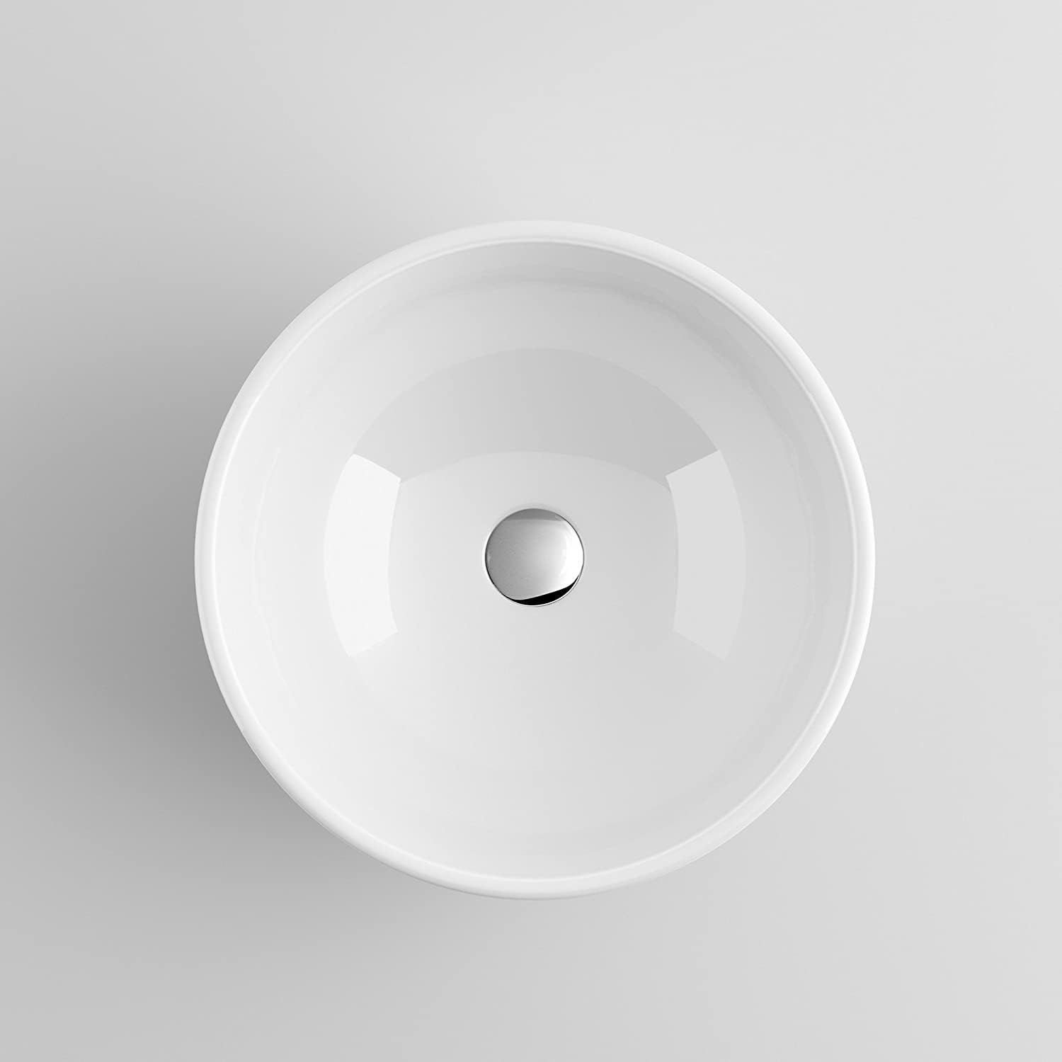 Modern Round Ceramic Cloakroom Basin Bowl Countertop Bathroom Sink CA1001