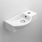 Modern Ceramic Cloakroom Basin Compact Wall Hung Bathroom Sink CA1007