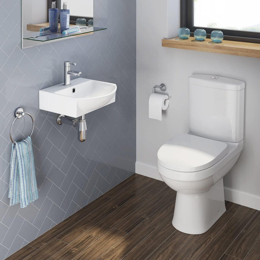 Modern Wall Hung Curved Counter Top Ceramic Wash Basin Sink