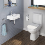 Modern Wall Hung Curved Counter Top Ceramic Wash Basin Sink