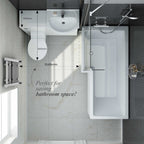 Quartz - 1048 mm White Gloss Vanity Unit Round Toilet Bathroom Sink Storage Furniture