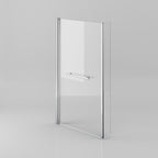 805 x 1400mm Bathroom L Shape Bath Shower Glass Screen with Towel Rail