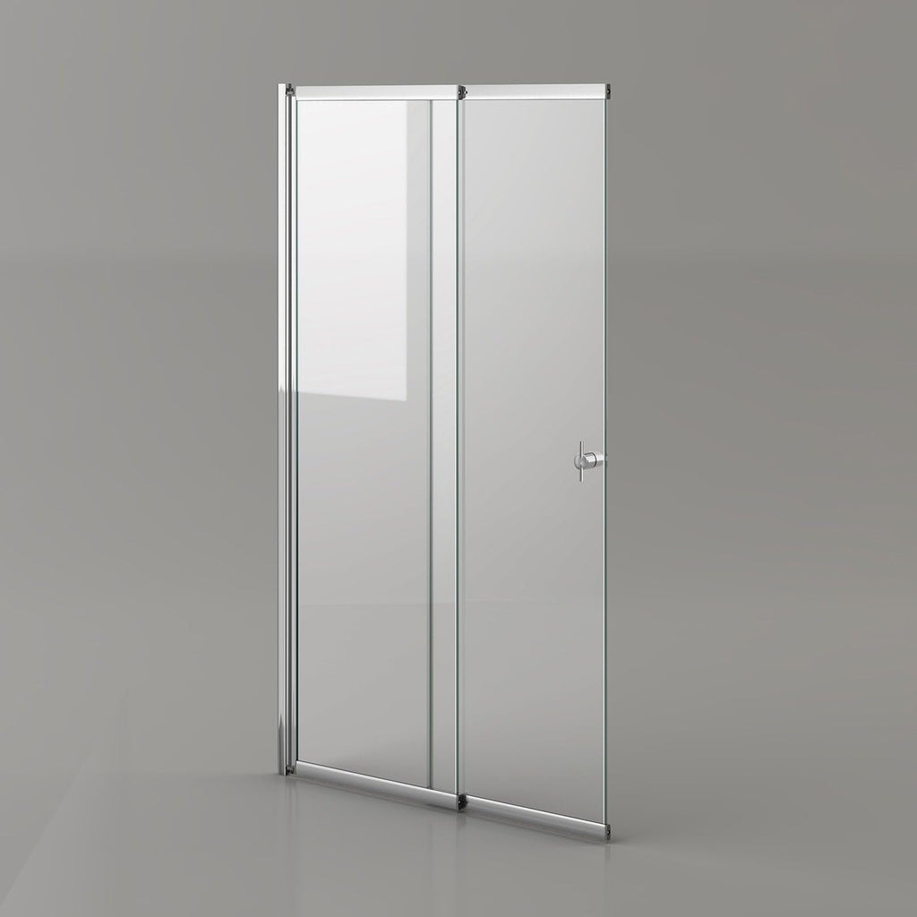 Sliding Bath Shower Glass Extending Screen Reversible Door Panel