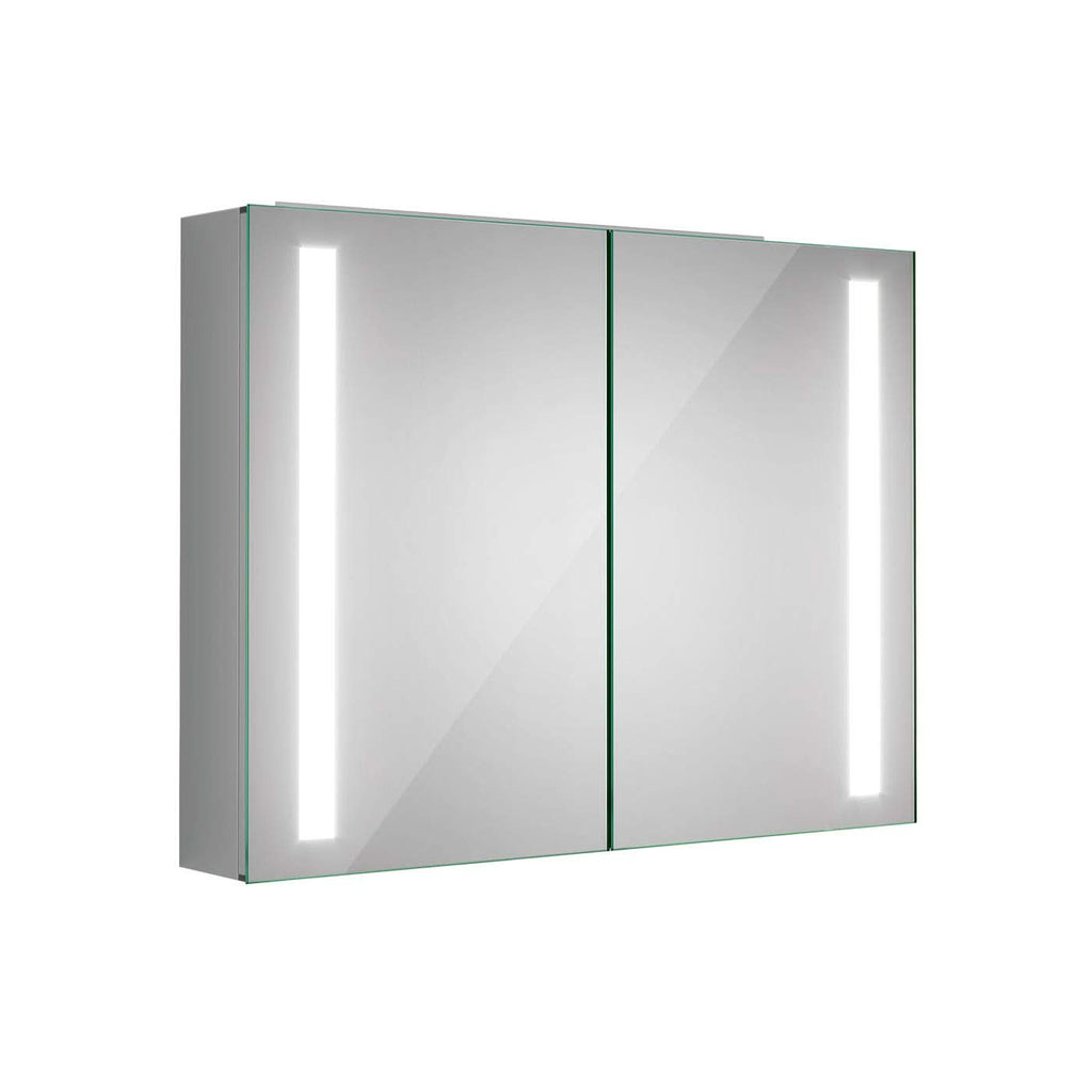 Wall Mount Double Door Illuminated Mirror Cabinet 800mm x 600mm