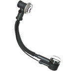 iBathUK Swivo Bath Overflow Pop-Up Waste, Chrome-Plated Brass Fitting with Easy Control & Secure Water Drainage