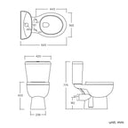 Desire BASICS Close Coupled Toilet Pan, Cistern & SC Seat