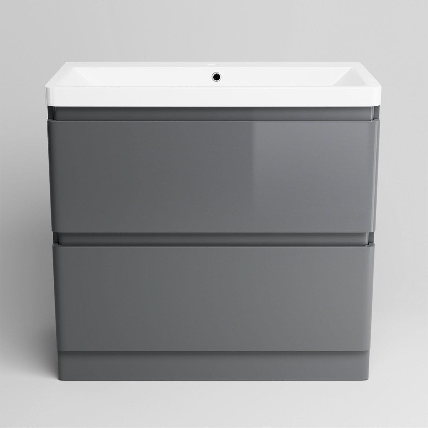 iBathUK Floor/Wall Mounted Vanity Unit With Basin