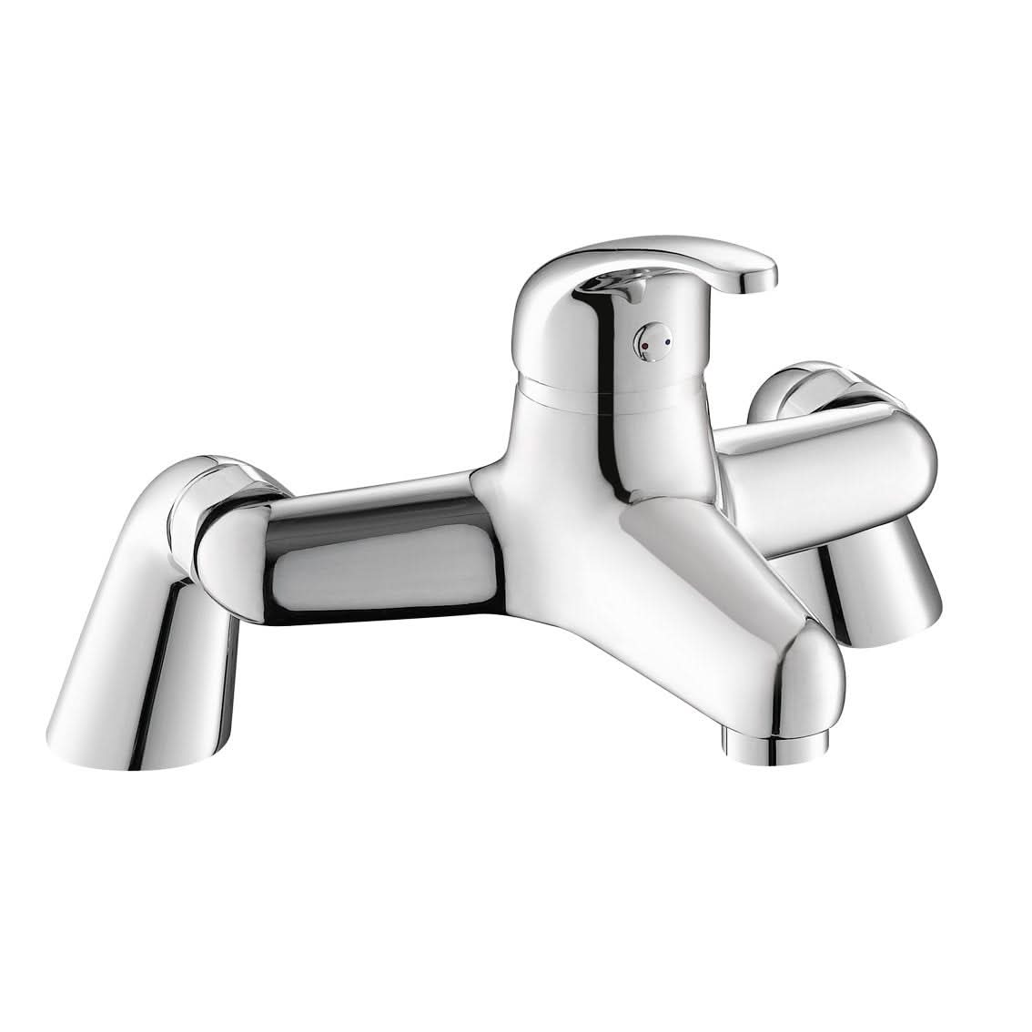 iBathUK Victorix Bath Filler Mixer Tap, Modern Monobloc Bath Filler Tap with Lever Handles for Stylish Bathrooms, Chrome