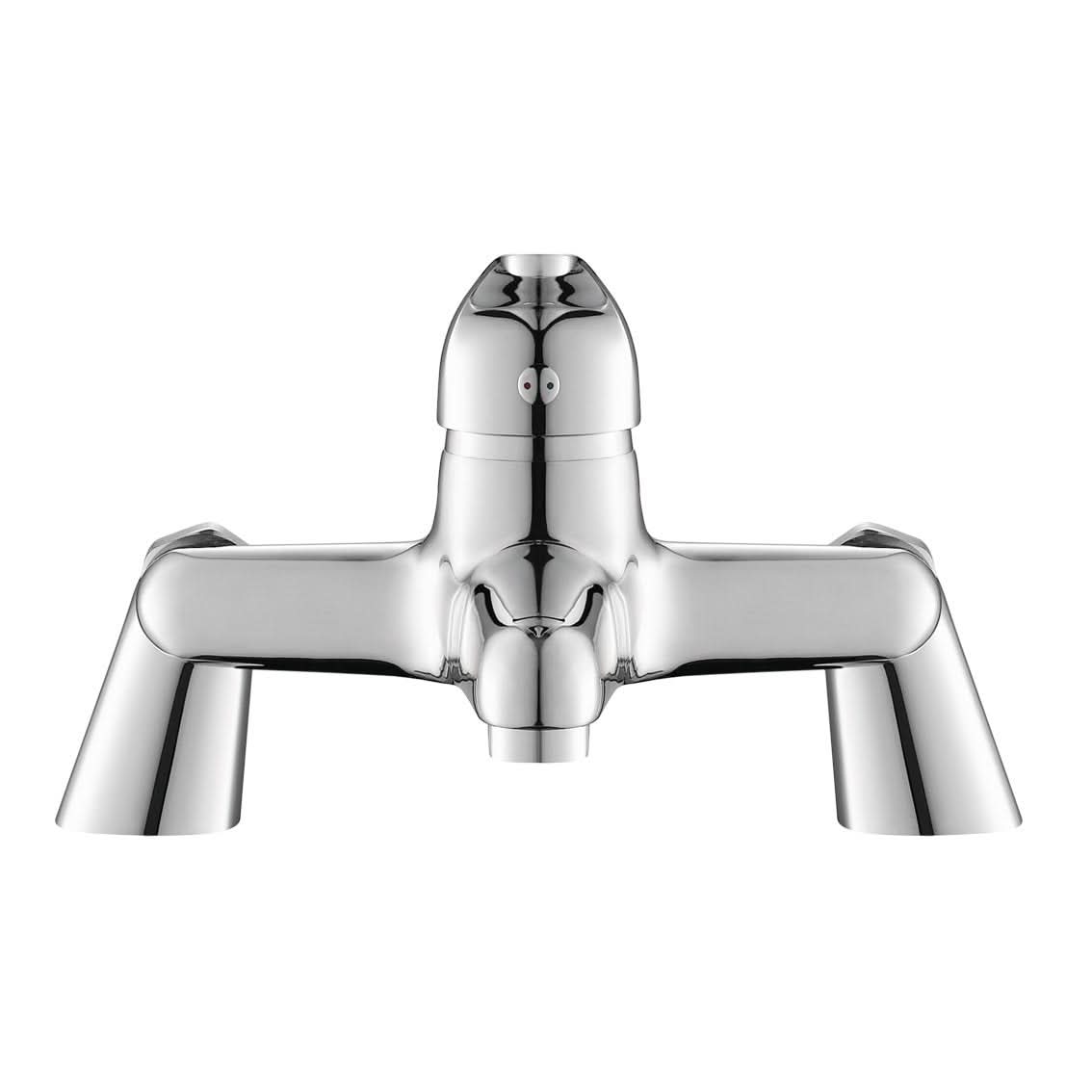 iBathUK Victorix Bath Filler Mixer Tap, Modern Monobloc Bath Filler Tap with Lever Handles for Stylish Bathrooms, Chrome