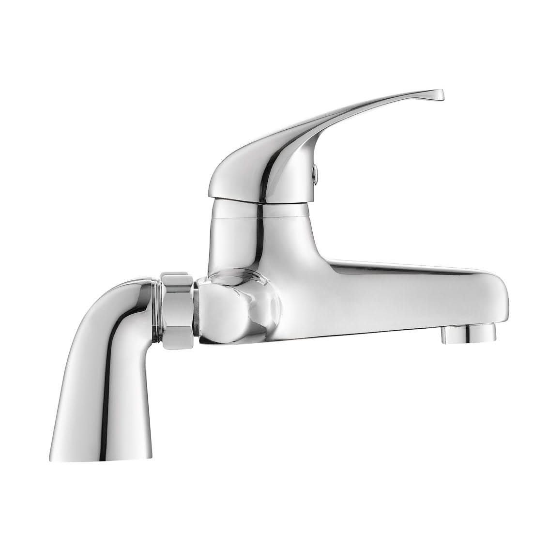 iBathUK Victorix Bath Filler Mixer Tap, Modern Monobloc Bath Filler Tap with Lever Handles for Stylish Bathrooms, Chrome