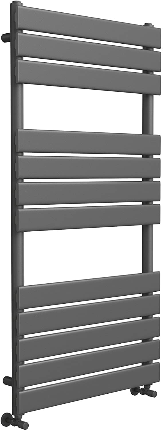800 x 600 White Flat Panel Heated Towel Rail Bathroom Radiator