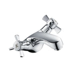 iBathUK Nimbus Traditional Chrome Basin Mixer Tap Monobloc Bathroom Sink Faucet, Basin with Mixer Tap, Bath Sink Mixer Tap