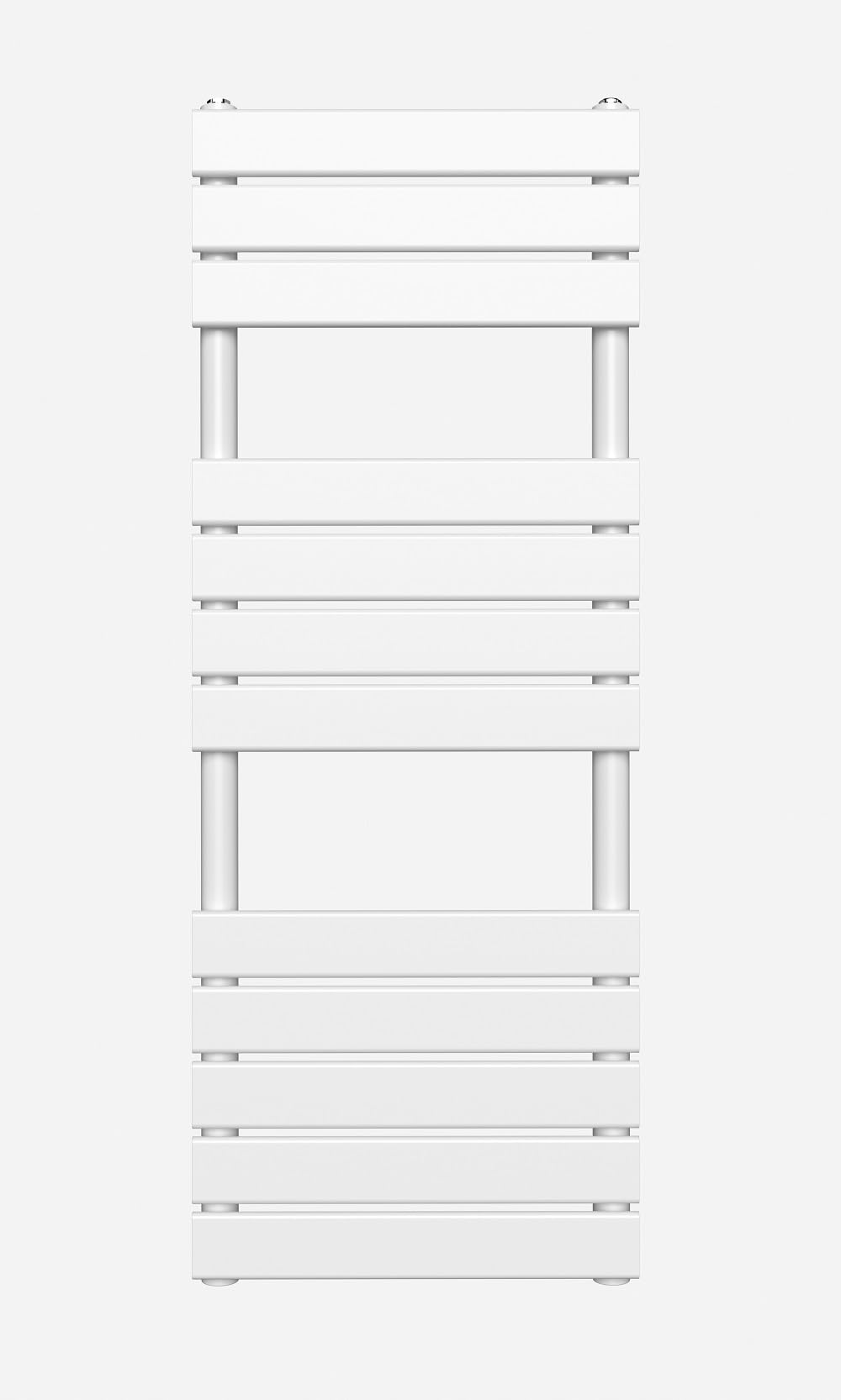 800 x 600 White Flat Panel Heated Towel Rail Bathroom Radiator