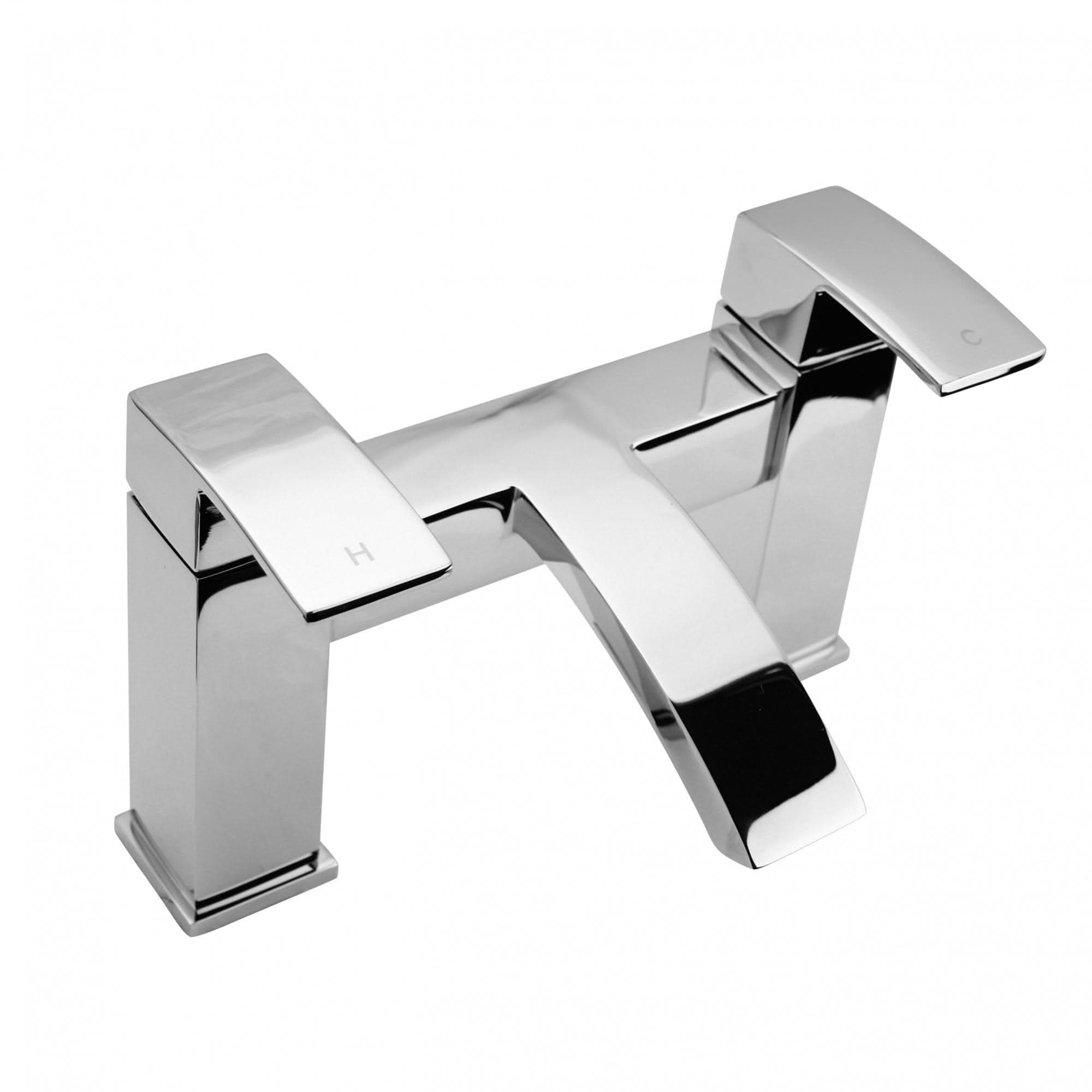 iBathUK Zylar Bath Filler Mixer Tap Monobloc Bathroom Lever Faucet, Sleek Bath Filler Tap with Smooth Lever Control, Chrome