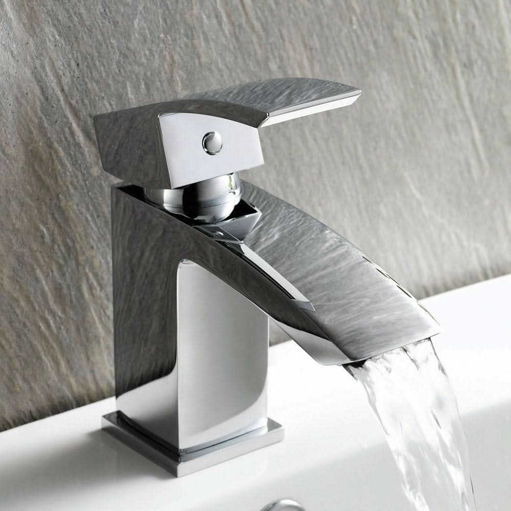 iBathUK Zylar Basin Sink Mixer Tap Modern Bathroom Lever Faucet, Stylish Basin Mixer for Everyday Functionality, Chrome