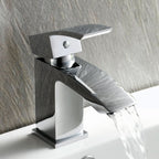 iBathUK Zylar Basin Sink Mixer Tap Modern Bathroom Lever Faucet, Stylish Basin Mixer for Everyday Functionality, Chrome