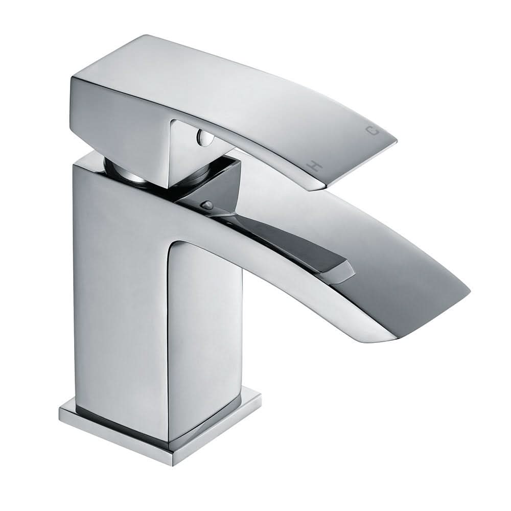 iBathUK Zylar Basin Sink Mixer Tap Modern Bathroom Lever Faucet, Stylish Basin Mixer for Everyday Functionality, Chrome
