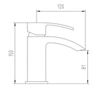 iBathUK Zylar Basin Sink Mixer Tap Modern Bathroom Lever Faucet, Stylish Basin Mixer for Everyday Functionality, Chrome