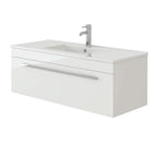 Venus Wall Hung Vanity Unit With Slim Basin - 1000mm Wide - White