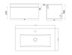 Desire Venus 700 White WH unit and Slim basin