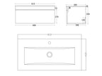 Desire Venus 800 White WH unit and Slim basin