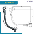 Round Pop Up Bath Waste With Overflow