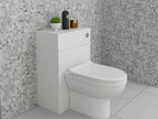 Linx Ceramic D Shaped Back to Wall Toilet - 600 x 330mm Gloss White