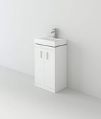 450mm Cloakroom Unit and basin - White (BB.NCLW100)
