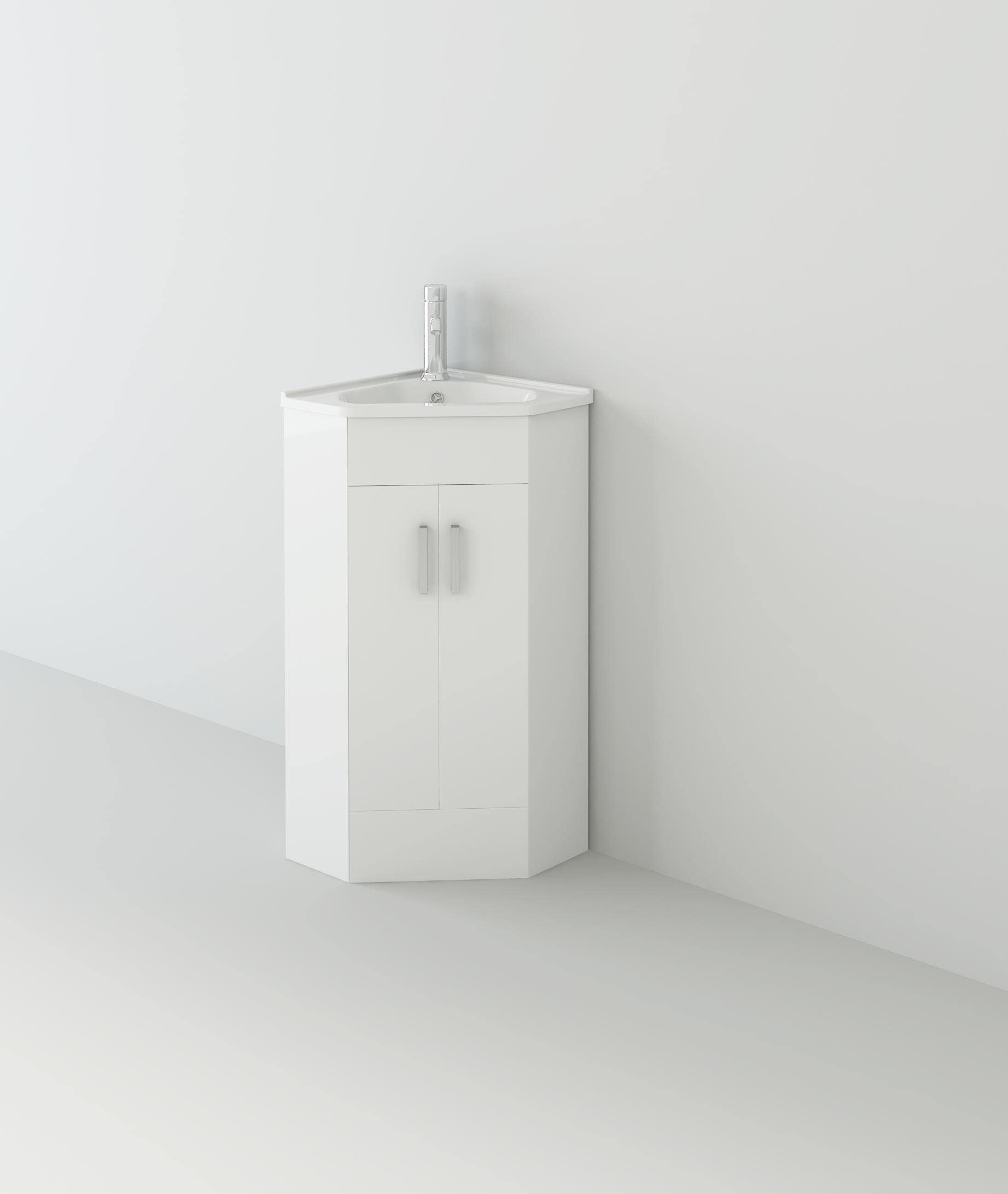 Corner 400 Unit and basin - White (BB.VTCW001)