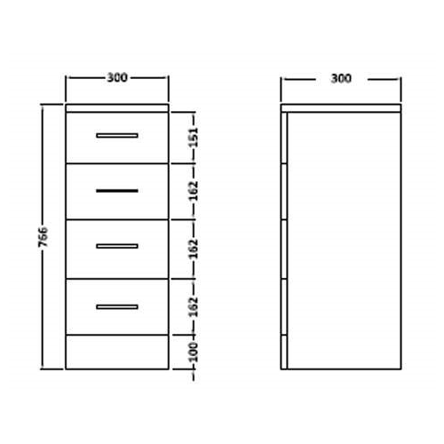 Linx 1350mm Vanity Bathroom Furniture