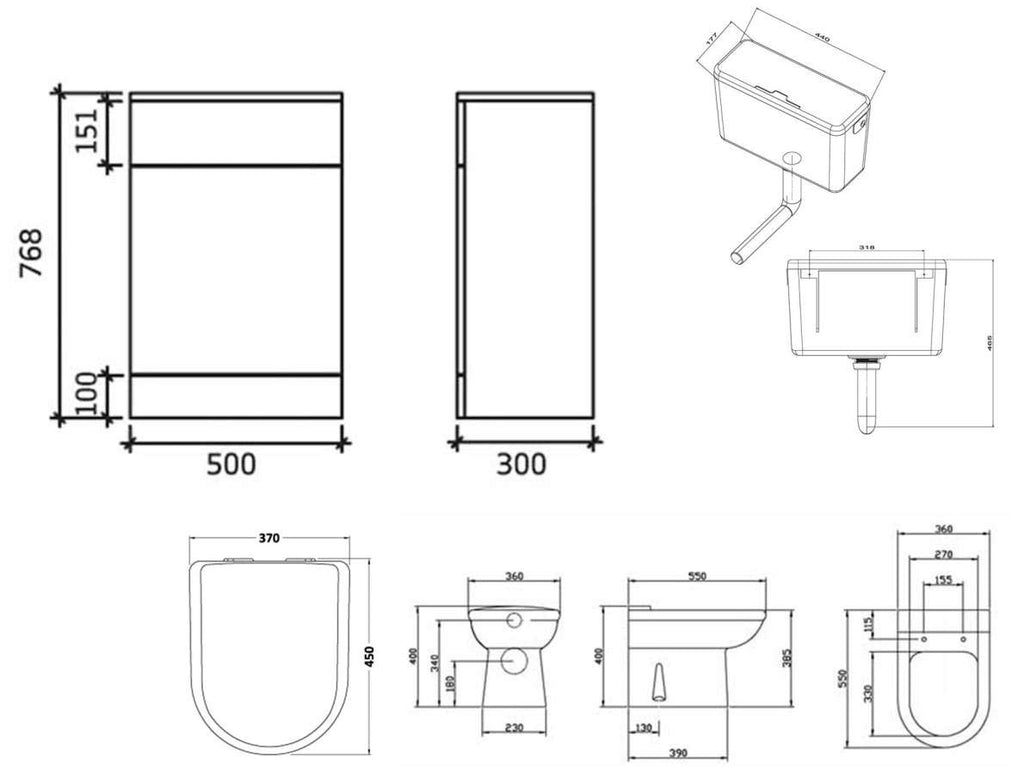 Linx 1300mm Vanity Bathroom Furniture