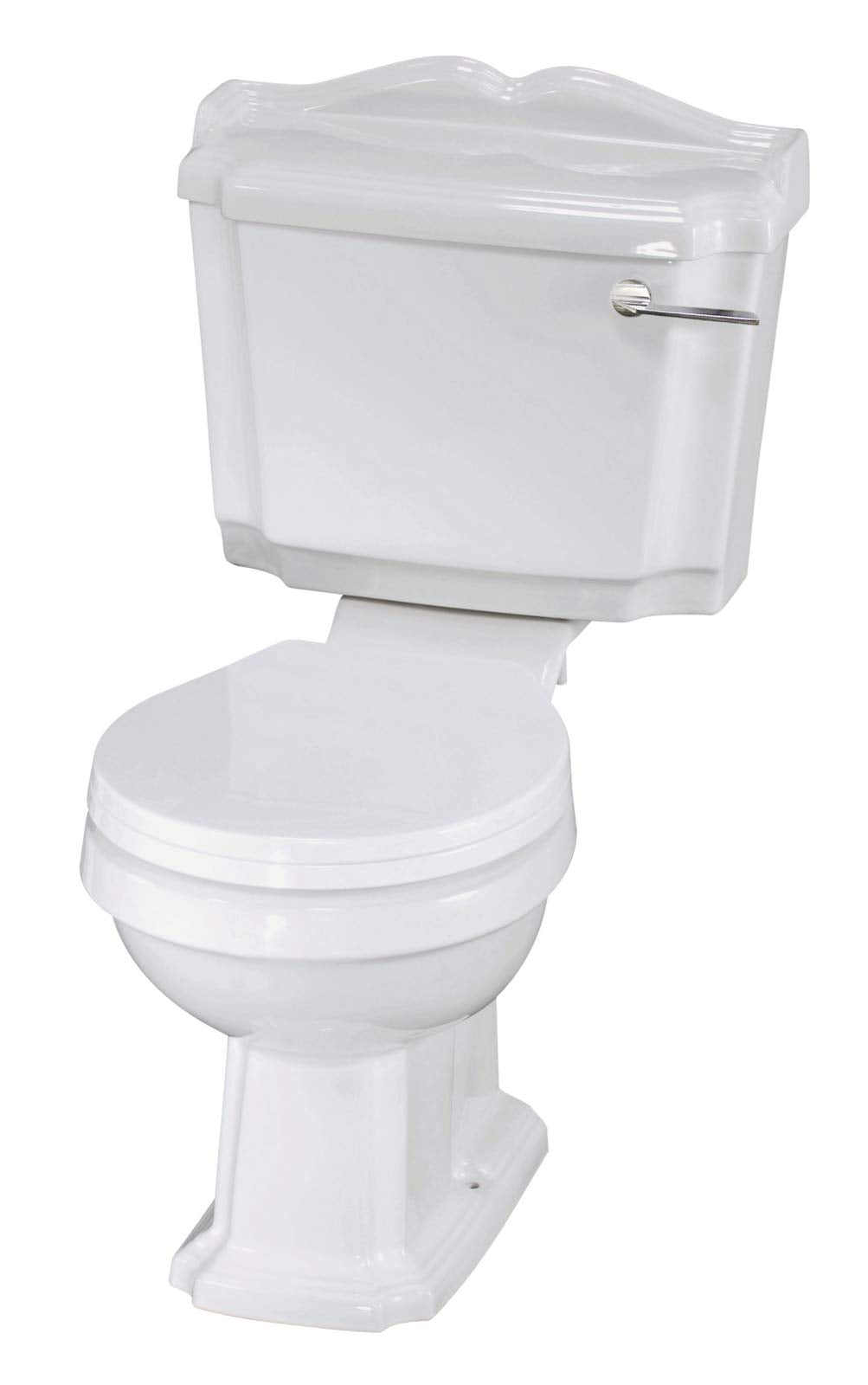 Traditional Toilet Pan and Cistern with Seat Soft Slow Close Design for Bathroom