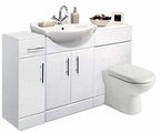 Bathroom Vanity Unit Cabinet Combination Set WC Toilet Unit Pan Cupboard